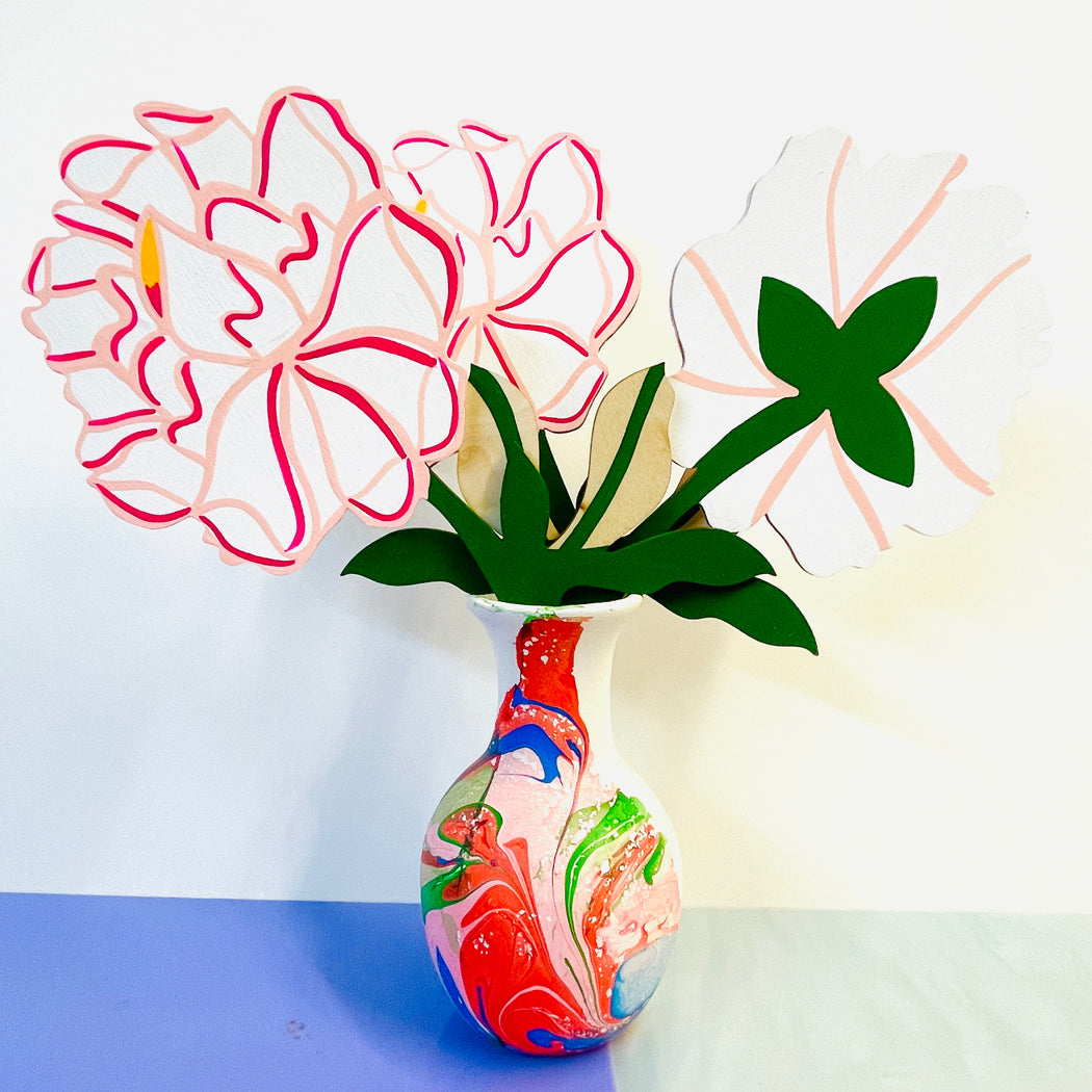 FOREVER FLOWER - PEONY - WHITE