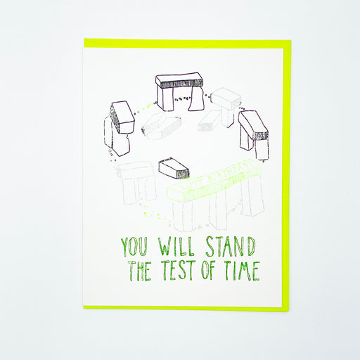 TEST OF TIME BIRTHDAY CARD