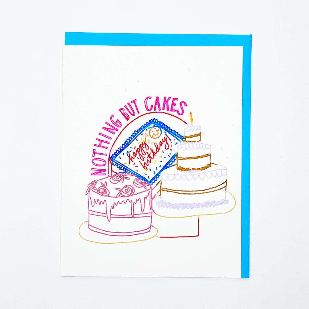 NOTHING BUT CAKES BIRTHDAY CARD