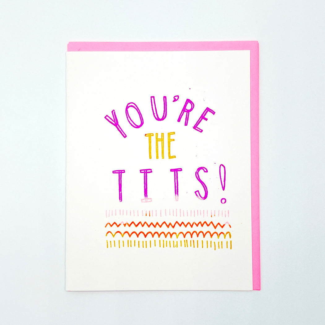 YOU'RE THE TITS CARD