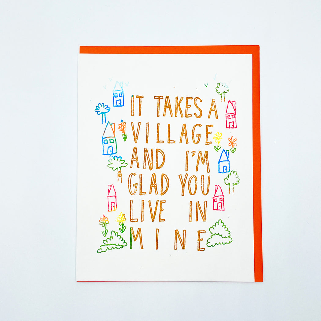 IT TAKES A VILLAGE CARD