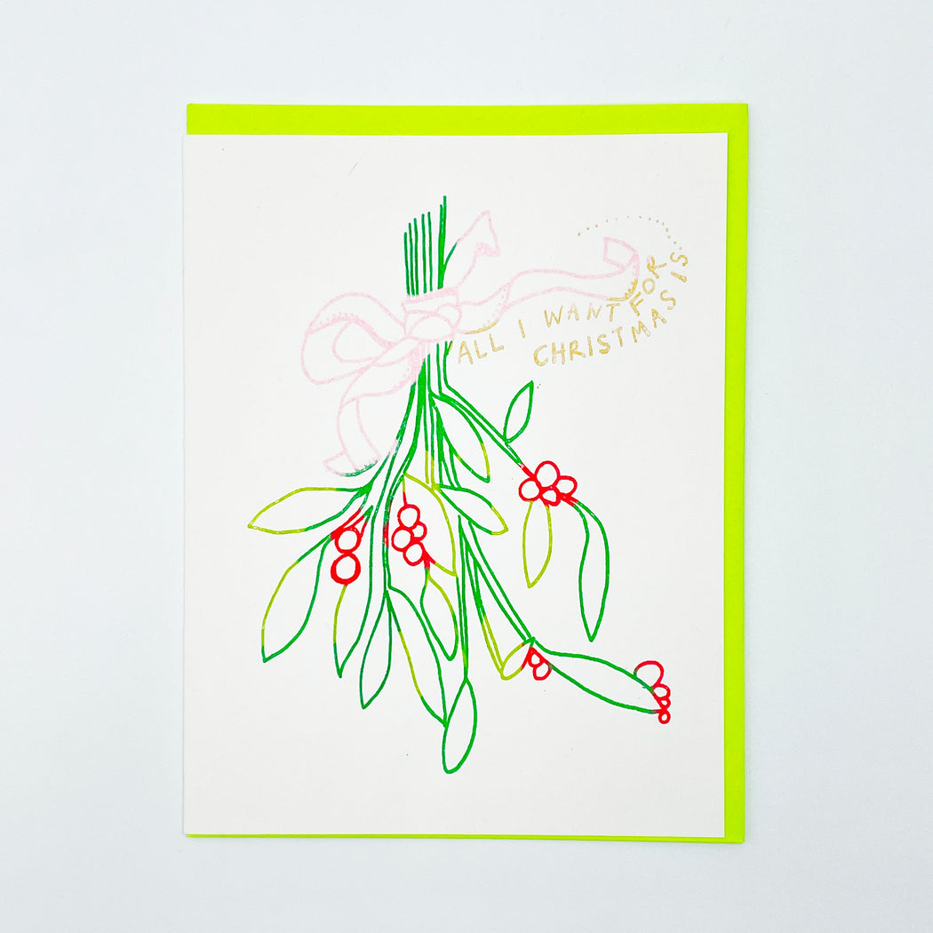 I WANT FOR CHRISTMAS IS ... CARD