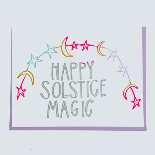 HAPPY SOLSTICE MAGIC CARD