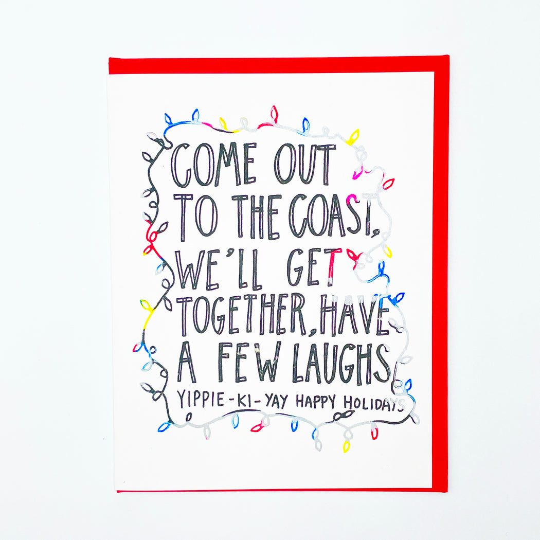 DIE HARD COASTAL WISHES CARD