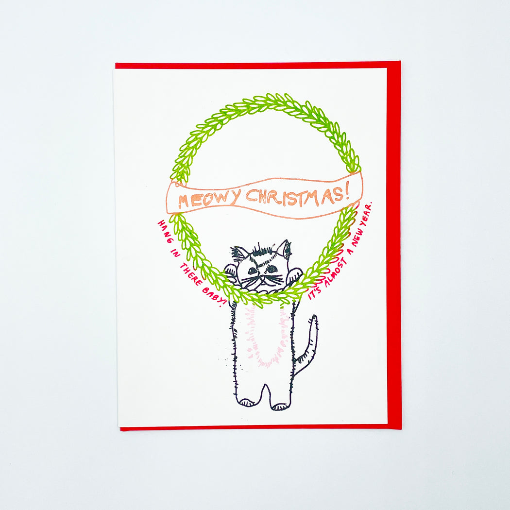 MEOWY CHRISTMAS CARD