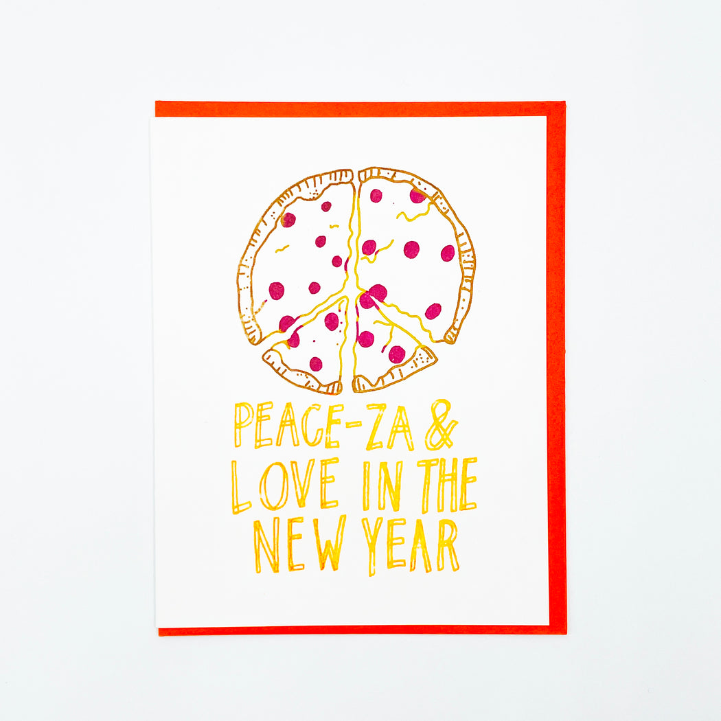 PEACE-ZA & LOVE IN THE NEW YEAR CARD