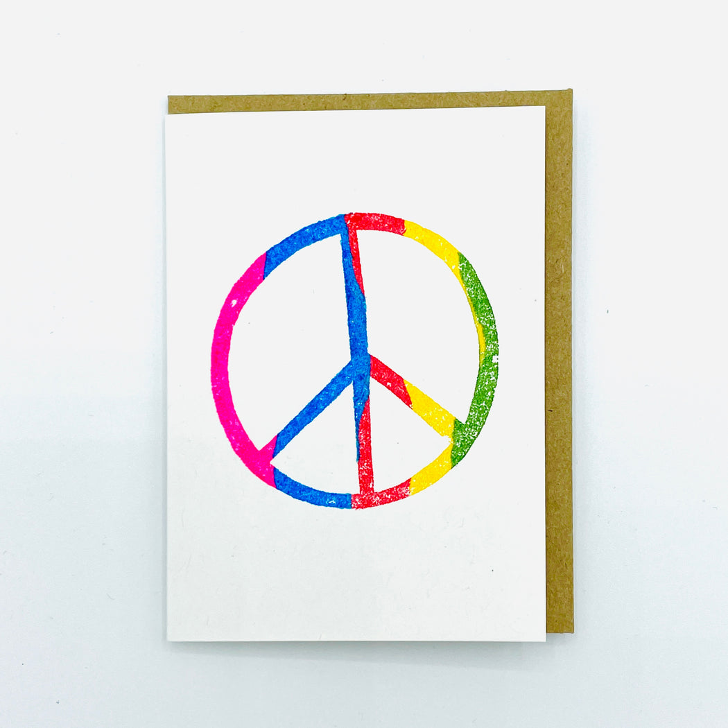MINI NOTECARD - PEACE SIGN