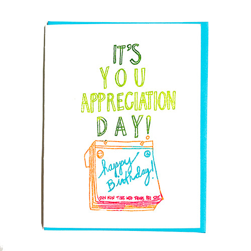 YOU APPRECIATION DAY CARD