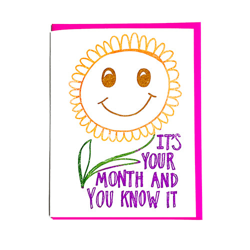 IT'S YOUR MONTH CARD