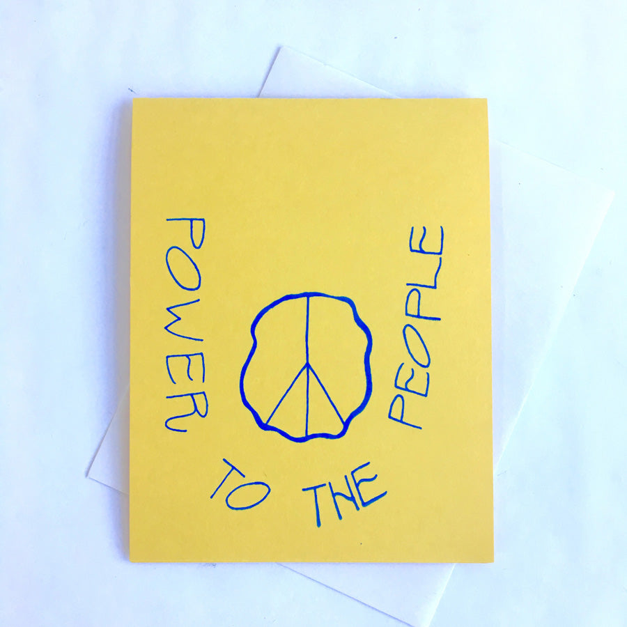 POWER TO THE PEOPLE CARD