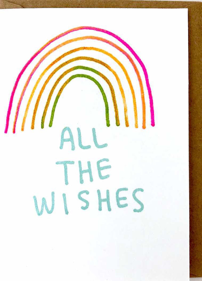 MINI NOTE CARD - ALL THE WISHES