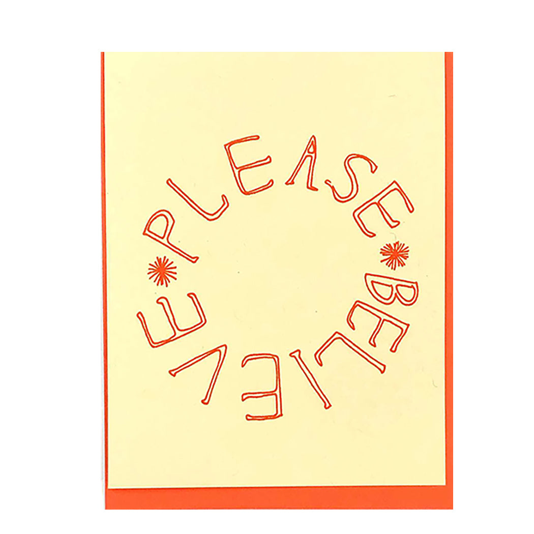 PLEASE BELIEVE CARD