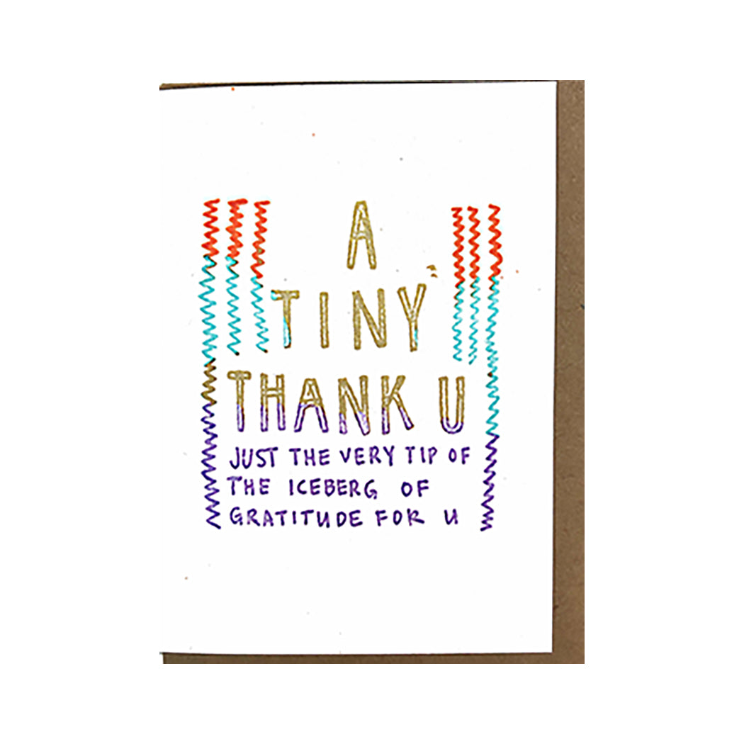 MINI NOTE CARD - A TINY THANK U