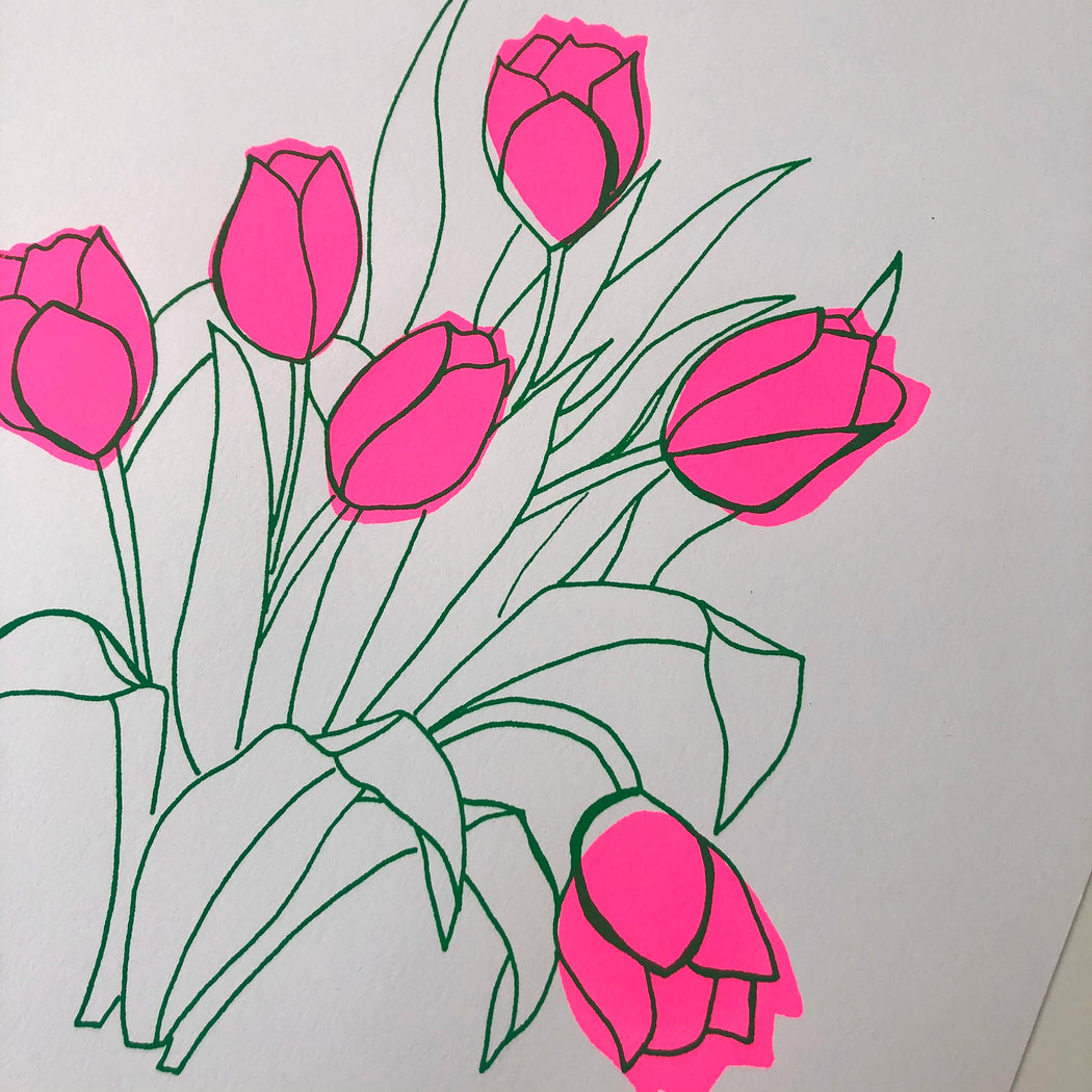 FLOWERS TAKE TIME TO BLOOM - PRINT