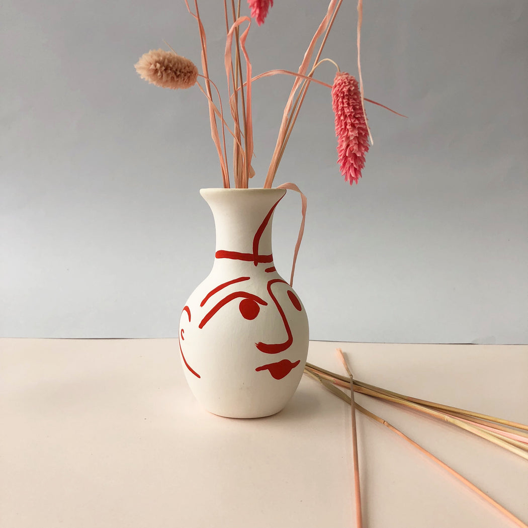 VASE - FACE ORANGE