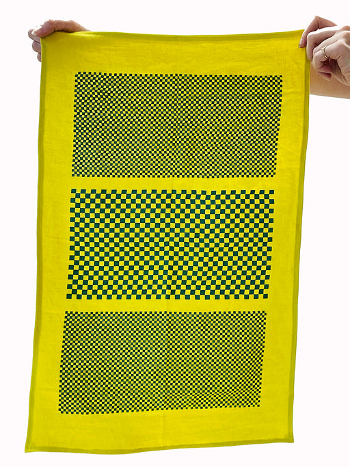TEA TOWEL - CHECKS ON CHECKS