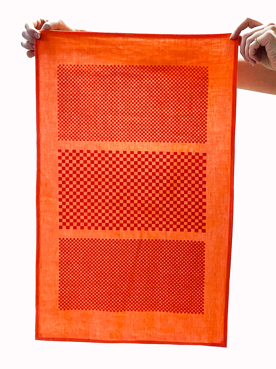 TEA TOWEL - CHECKS ON CHECKS