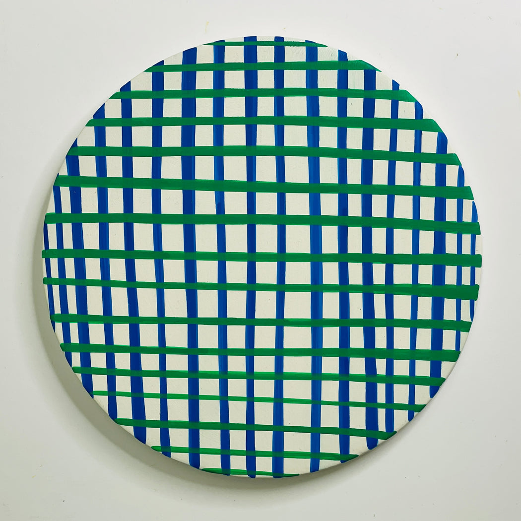 TRIVET - BLUE/GREEN CHECK