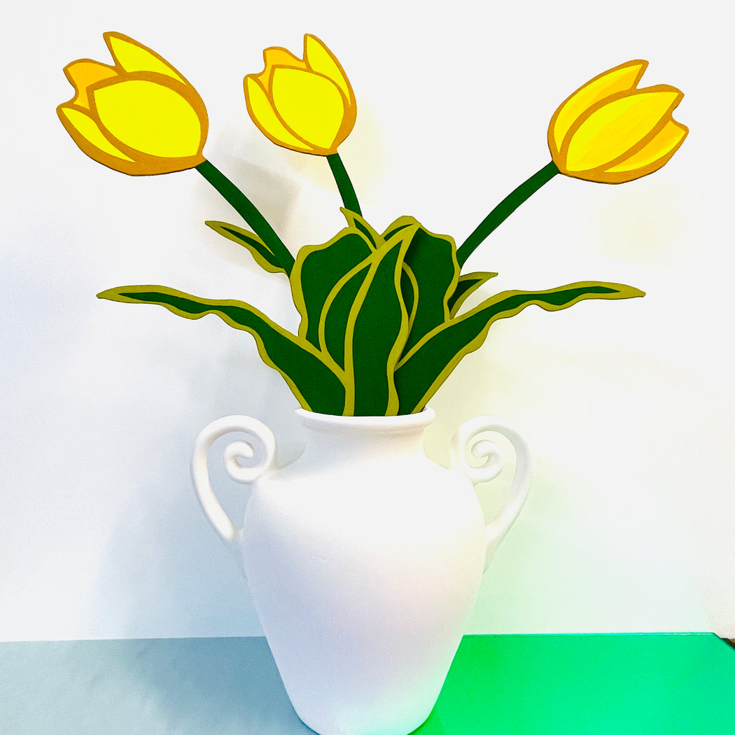 FOREVER FLOWER - FRENCH TULIP - YELLOW