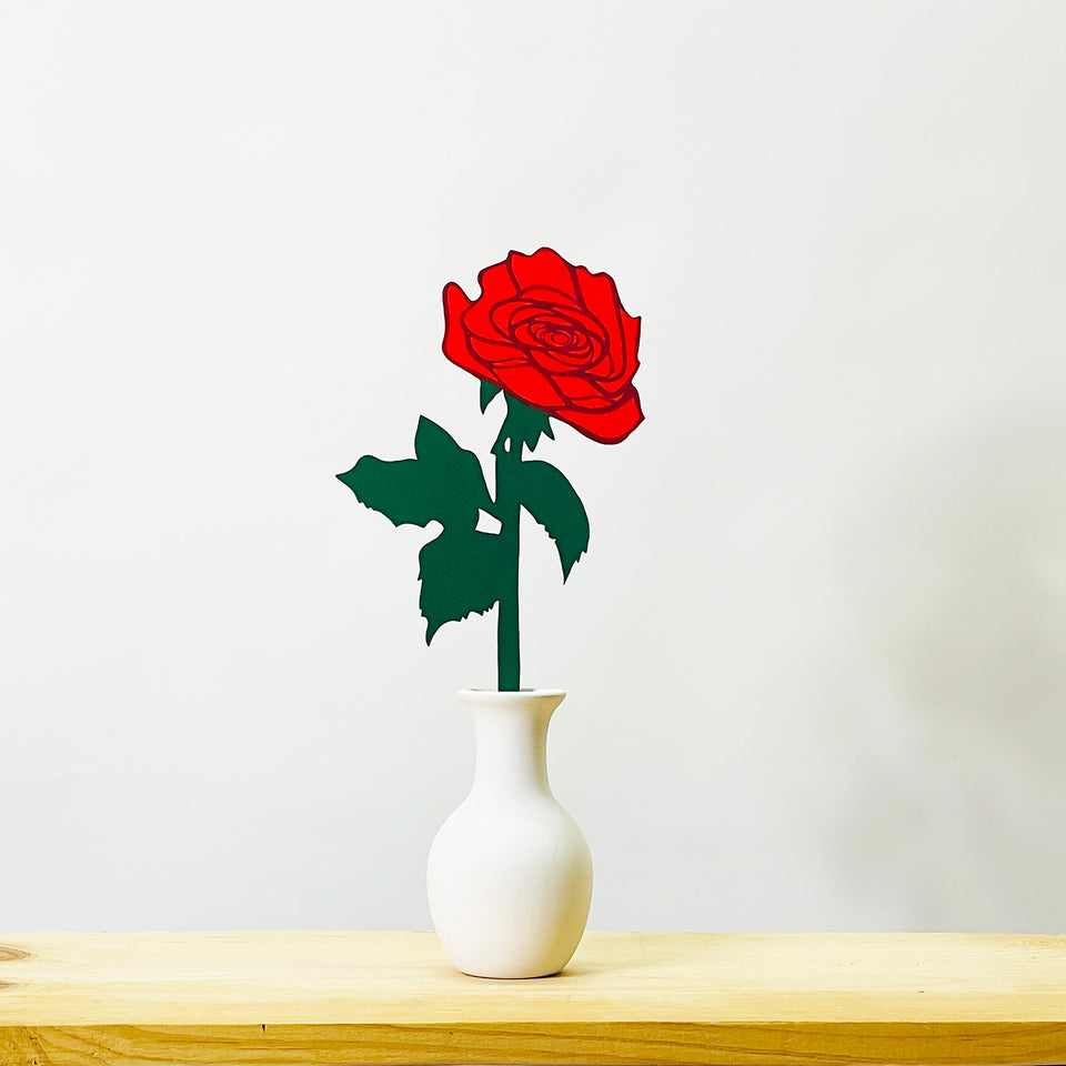 FOREVER FLOWER - LONG STEM ROSE RED — COSMIC PEACE STUDIO