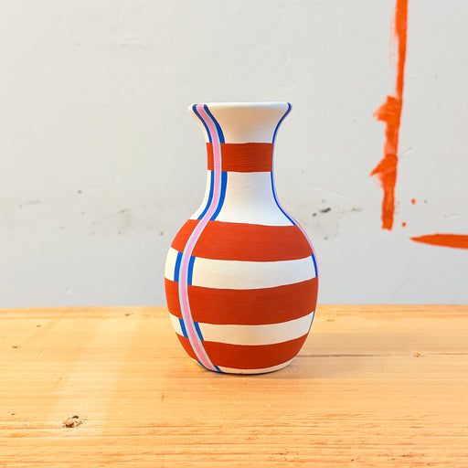 VASE - PLAID - BLUE MIX