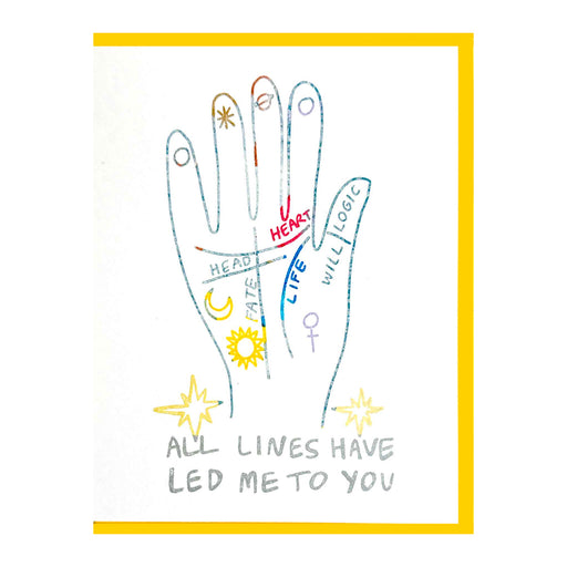 ALL LINES LED ME TO YOU CARD