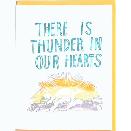 THUNDER IN OUR HEARTS CARD