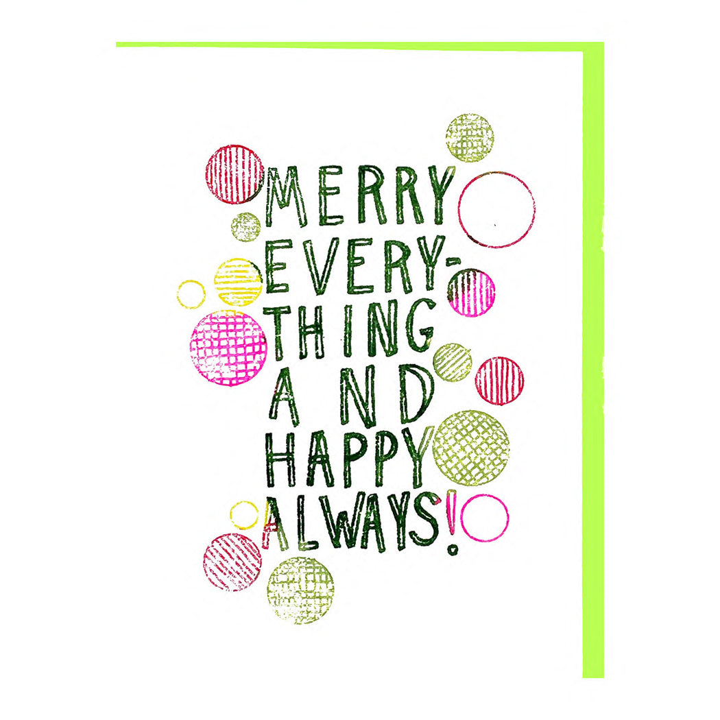 MERRY EVERYTHING AND HAPPY ALWAYS CARD