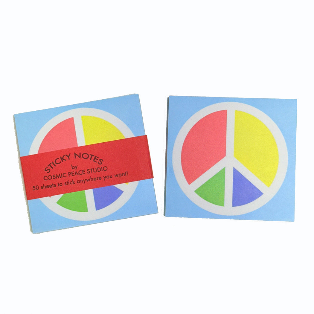 STICKY NOTE - PEACE SIGN — COSMIC PEACE STUDIO
