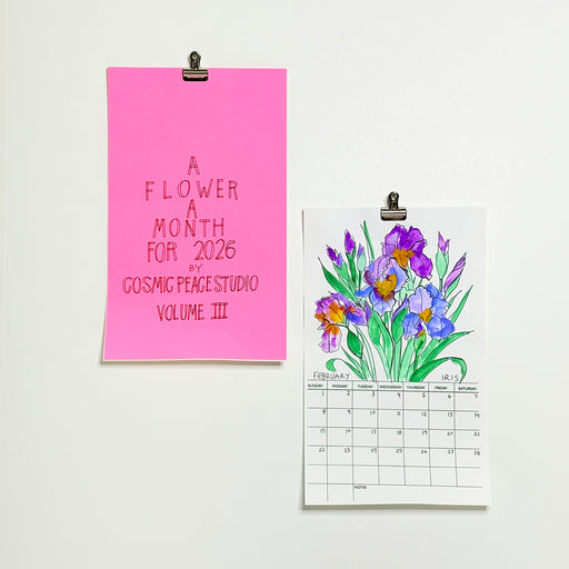 A FLOWER A MONTH FOR 2026 - CALENDAR