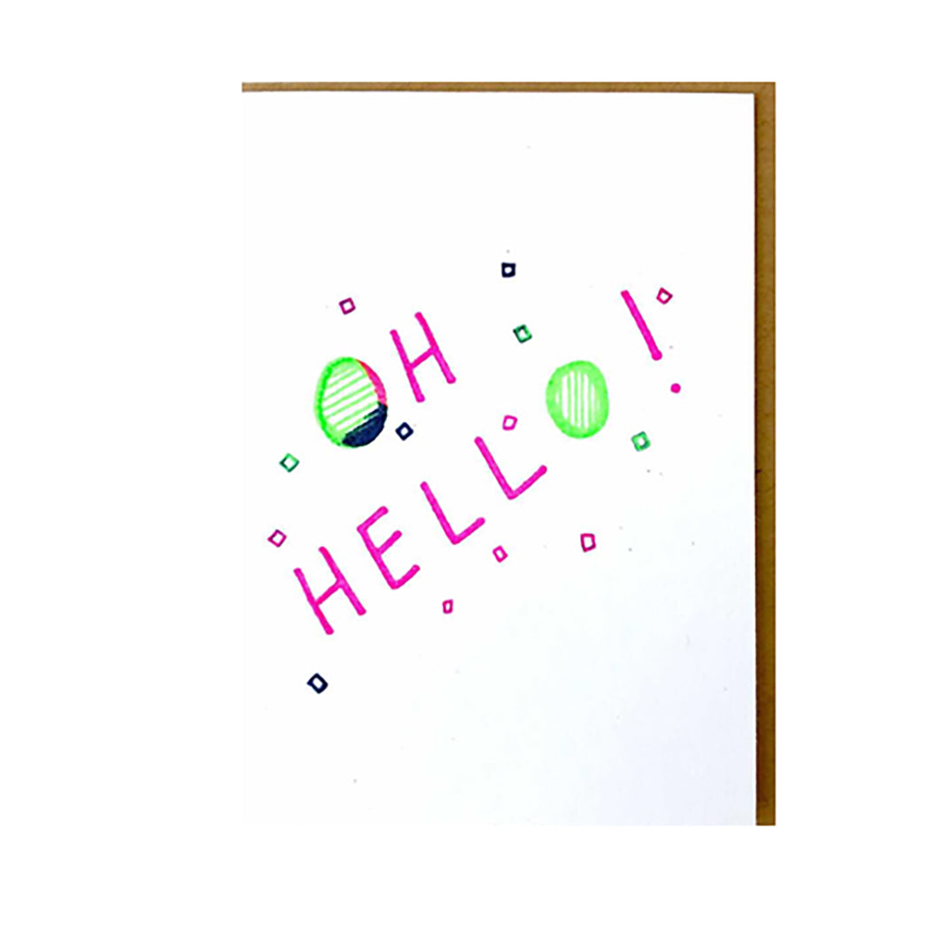 MINI NOTE CARD - OH HELLO!