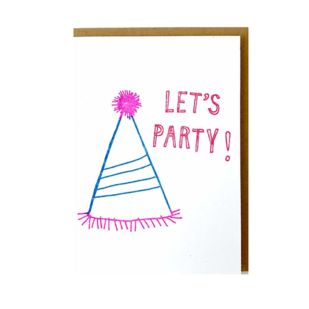 MINI NOTE CARD - LET'S PARTY