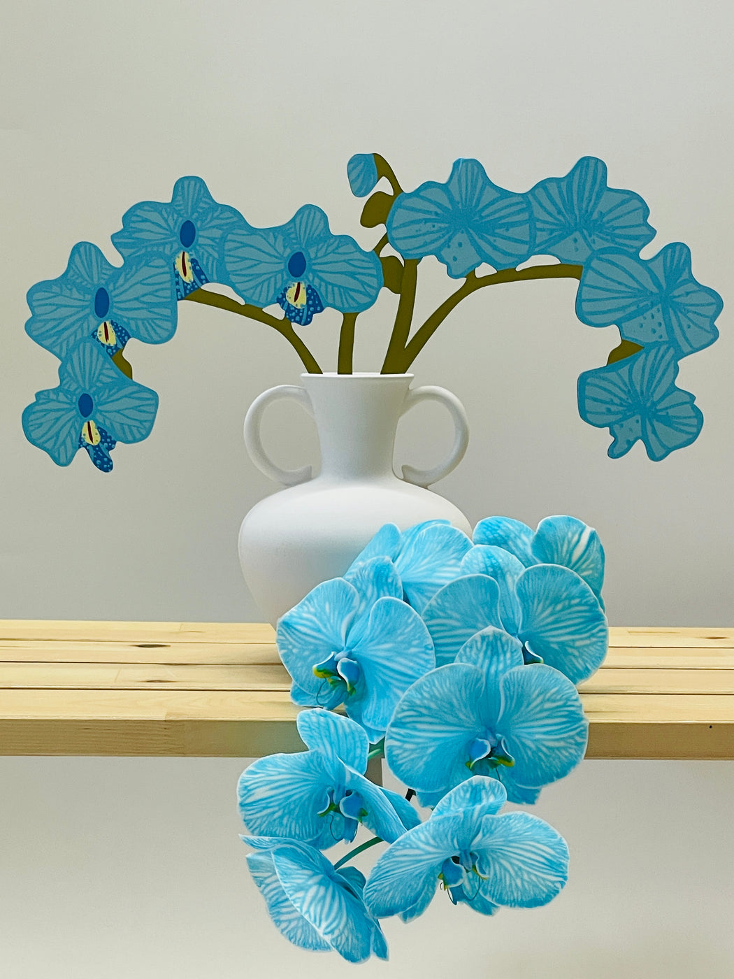 FOREVER FLOWER - PHALAENOPSIS ORCHID - BLUE