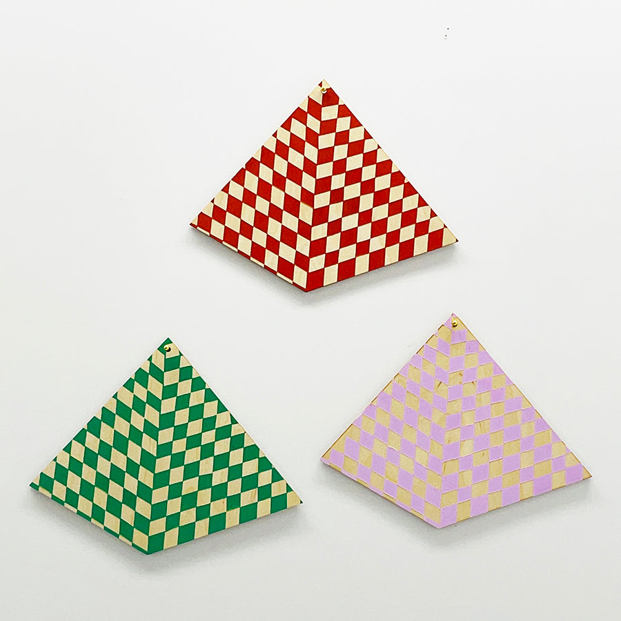 PYRAMID - CHECK - WALL CHARM — COSMIC PEACE STUDIO